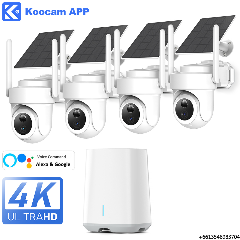 Camera Solar Wireless - HomeBase 4 Kameralı Kit 5G/2.4G 8MP