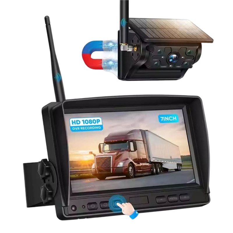 Camera Solar Wireless - A99E-Kablosuz Güneş Enerjili Geri Görüş Kamerası,