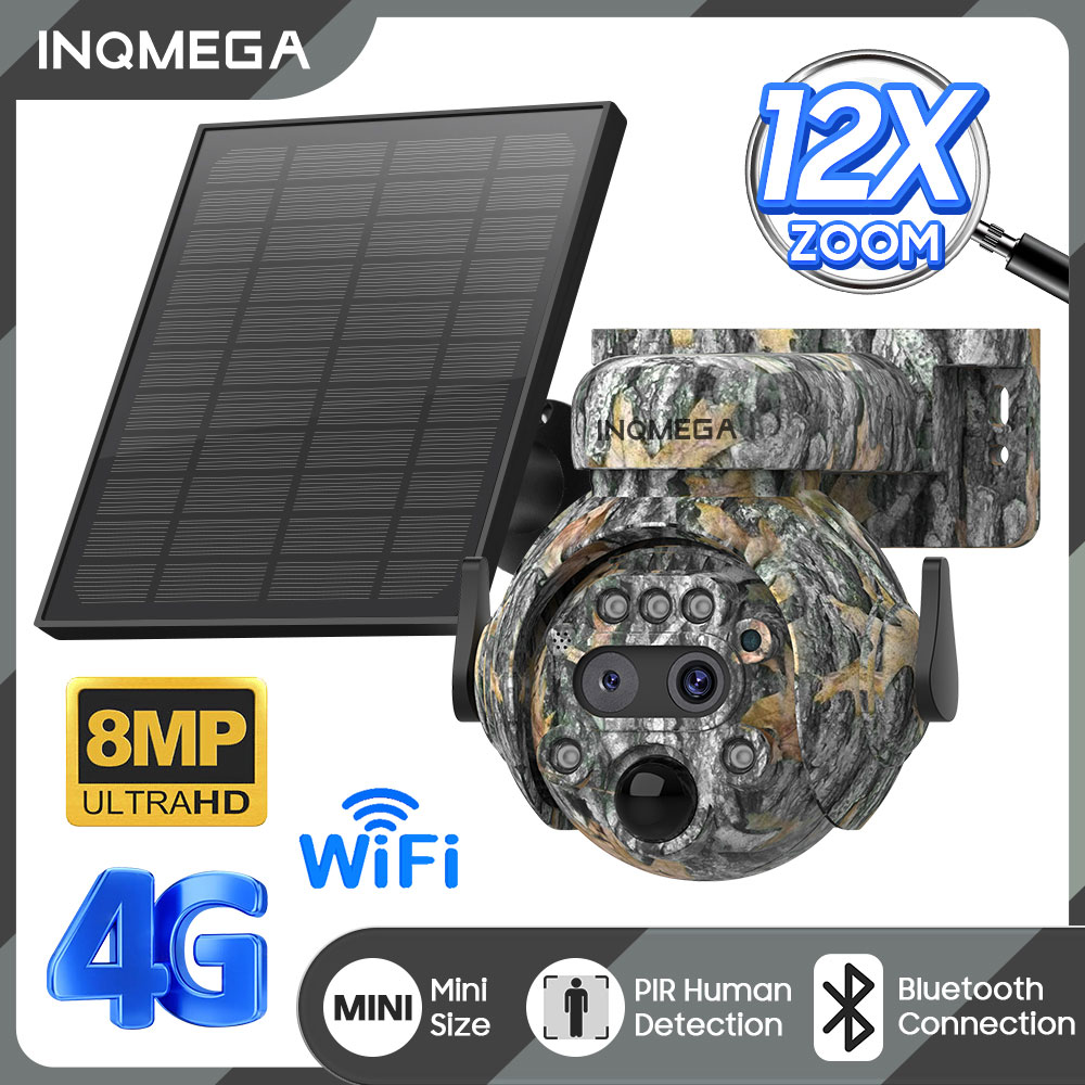 Camera Solar Wireless - INQMEGA 8MP Güneş Enerjili Kamera 4K