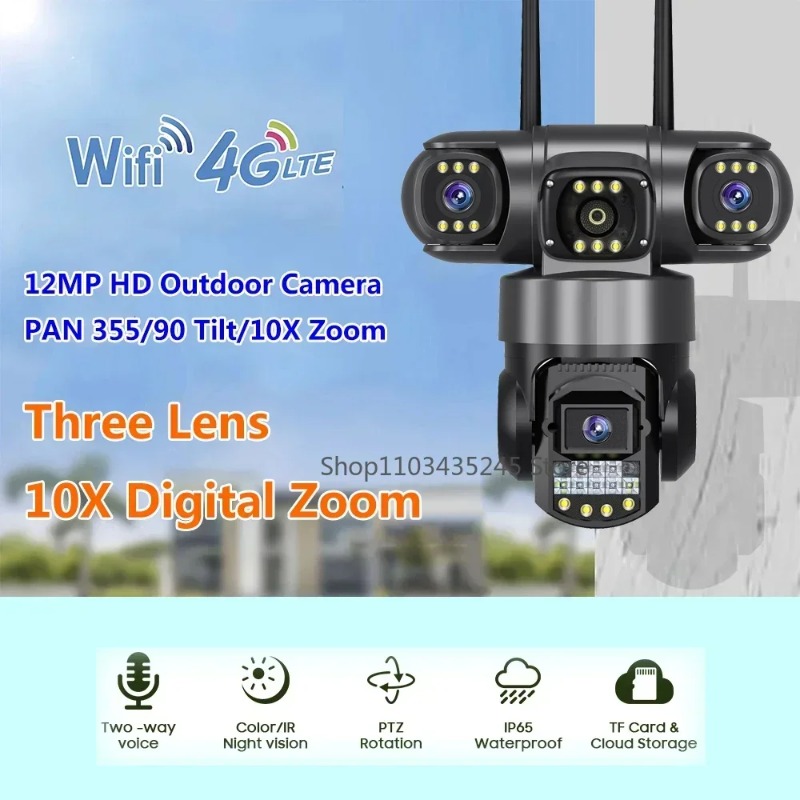 Dış Mekan Su Geçirmez 3 Lensli - Home Yard Security Cameras incelemesi ve fiyatı