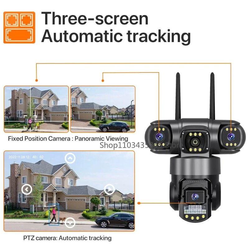Dış Mekan Su Geçirmez 3 Lensli - Home Yard Security Cameras incelemesi ve fiyatı