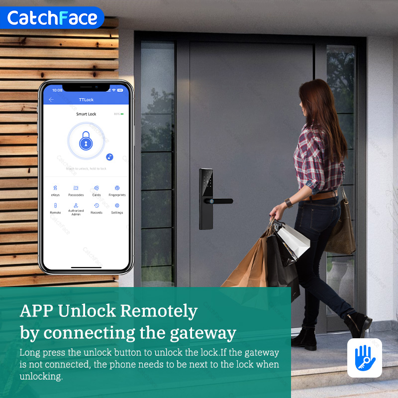 Bluetooth Parmak İzi Kapı Kili - Home Security Door Reinforcement Lock incelemesi ve fiyatı