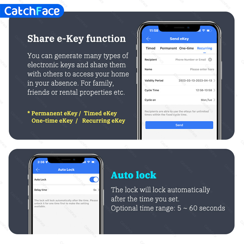 Bluetooth Parmak İzi Kapı Kili - Home Security Door Reinforcement Lock incelemesi ve fiyatı