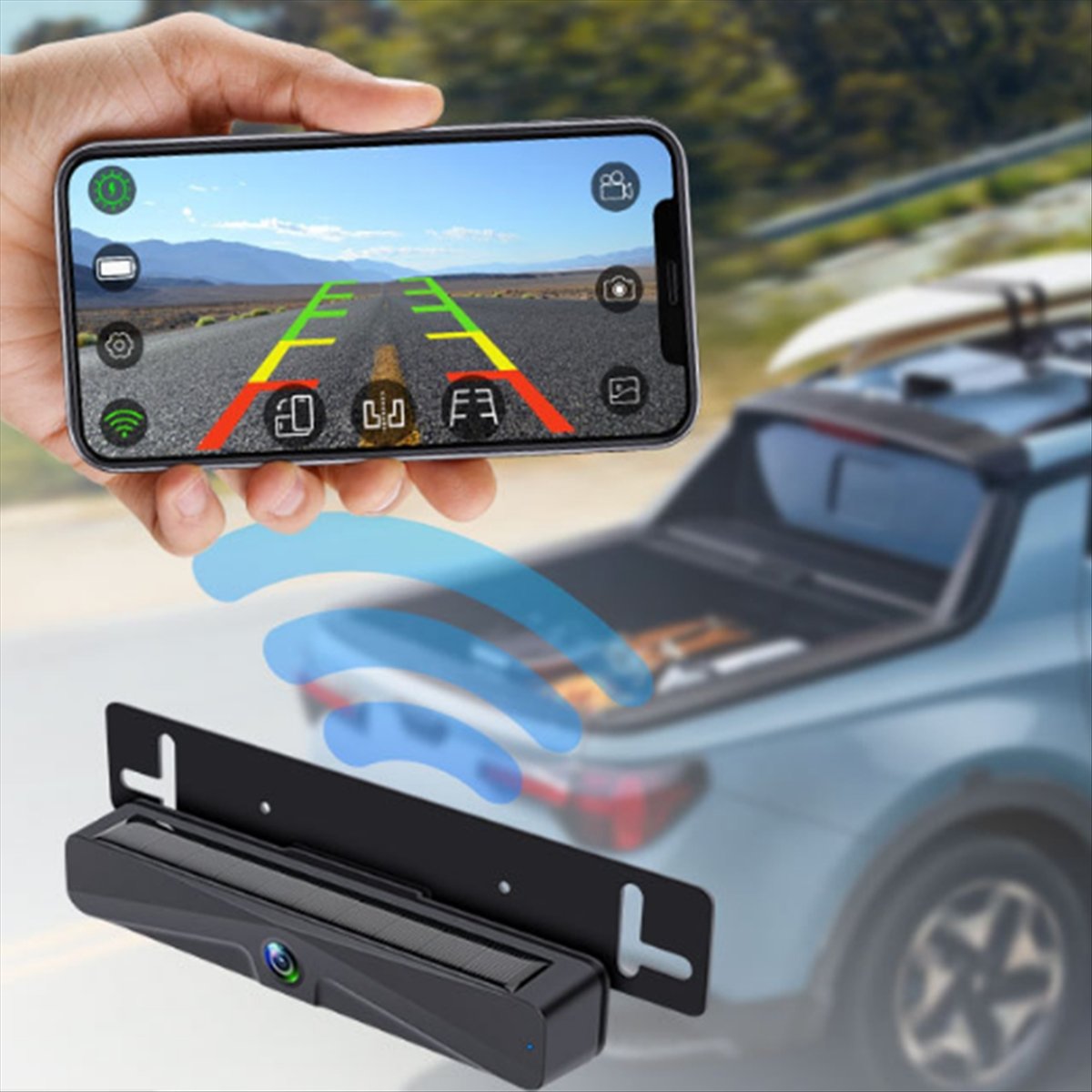 Araç Arka Plaka Kamerası 1080P - Camera Solar Wireless incelemesi ve fiyatı