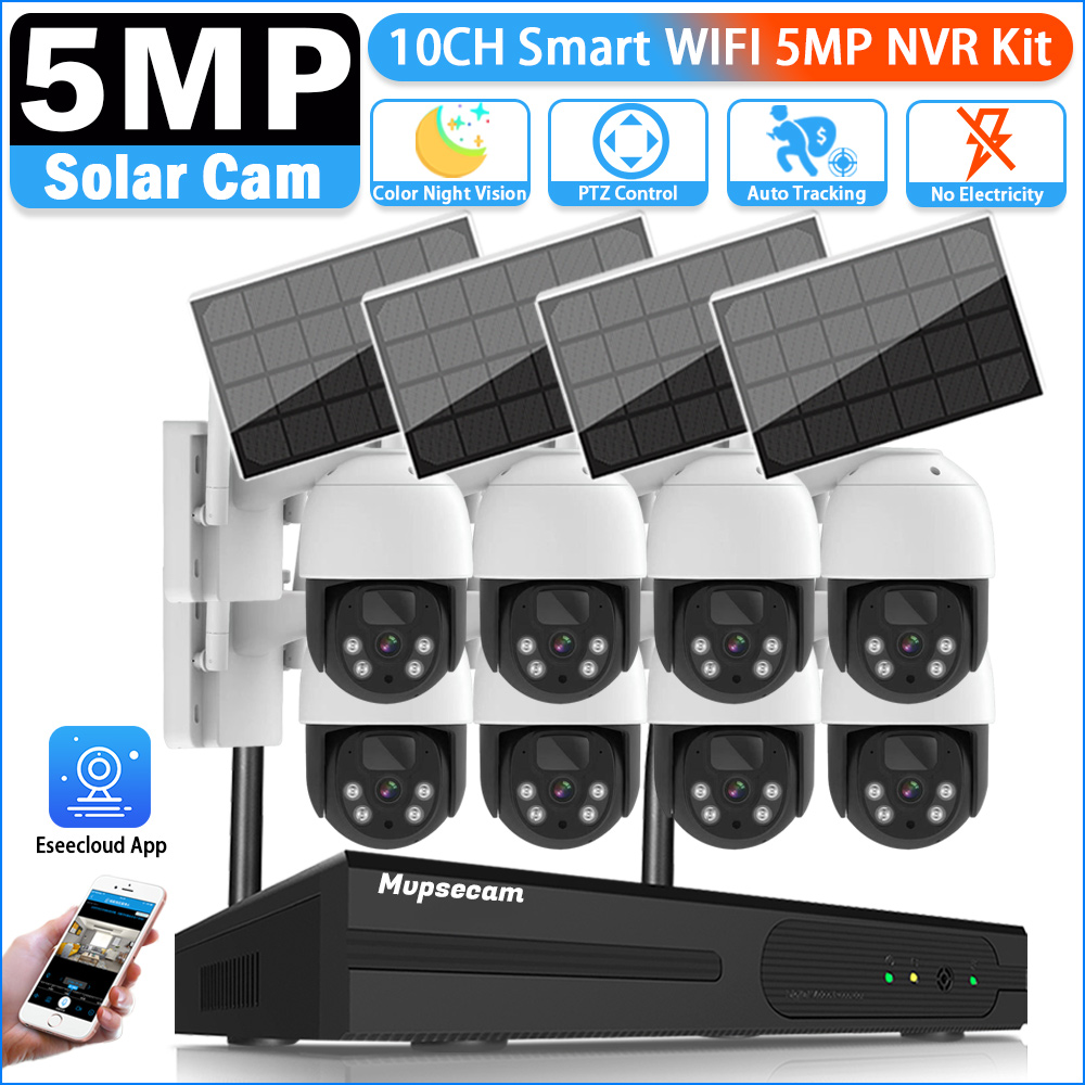 5MP 16CH Kablosuz NVR Güvenlik - Camera Solar Wireless incelemesi ve fiyatı