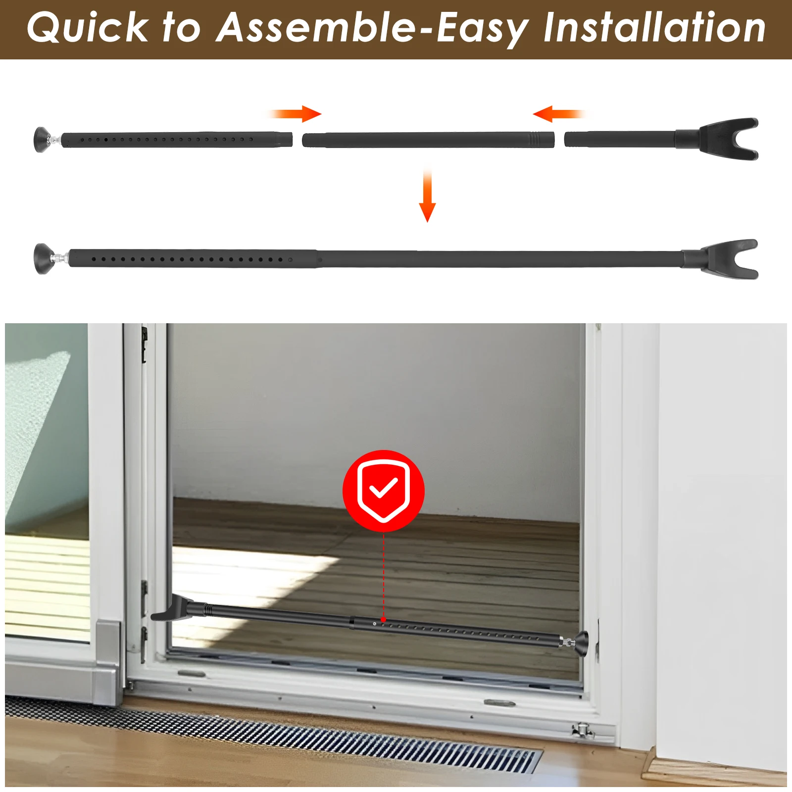 Sürgülü Kapı Kilit Çubuğu 44-5 - Home Security Door Reinforcement Lock incelemesi ve fiyatı