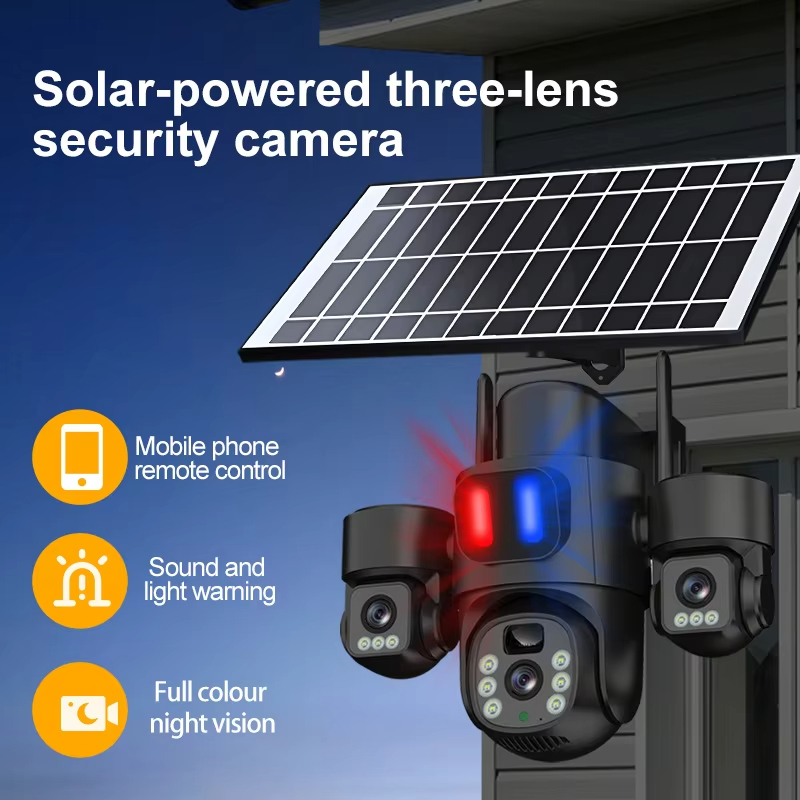 WIFI Güneş Enerjili PTZ Kamera - Home Security Outdoor Cameras incelemesi ve fiyatı