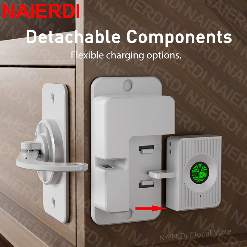 NAIERDI Parmak İzi Dolap Kilid - Home Security Door Reinforcement Lock incelemesi ve fiyatı